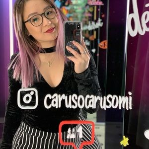 Velvet V neck bodysuit